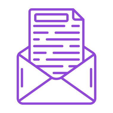 Posta Simgesi. Vektör İllüstrasyonu