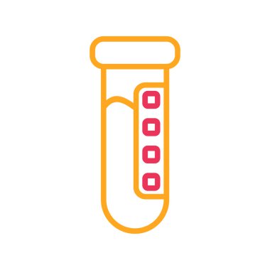 Termometre simgesi. İnce çizgi tarzı tasarım. vektör illüstrasyonu.