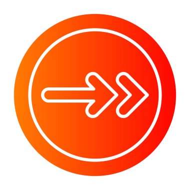 yön simgesi, vektör illüstrasyonu