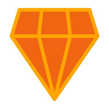 Elmas ikonu. izometrik biçim vektör grafiği