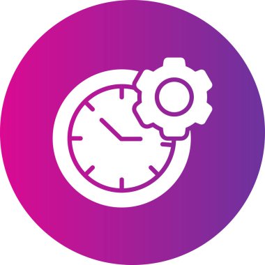 Zaman simgesi. vektör illüstrasyonu