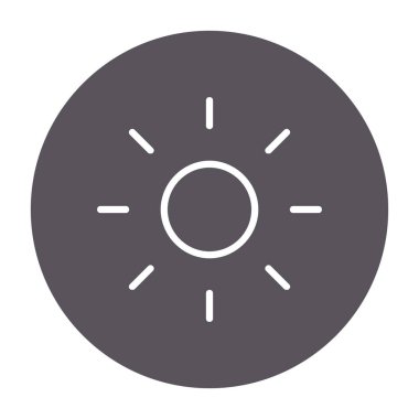 Güneş Simgesi Vektör illüstrasyonu