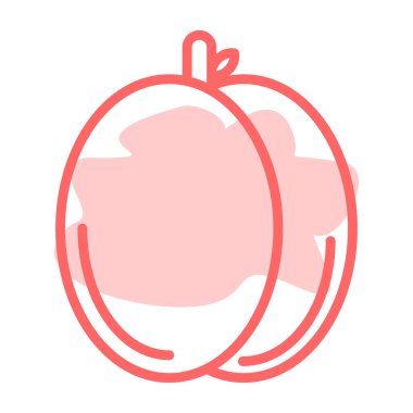 elma ikonu vektör illüstrasyonu