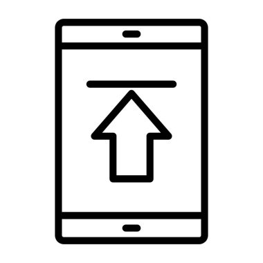 akıllı telefon simgesi vektör illüstrasyonu