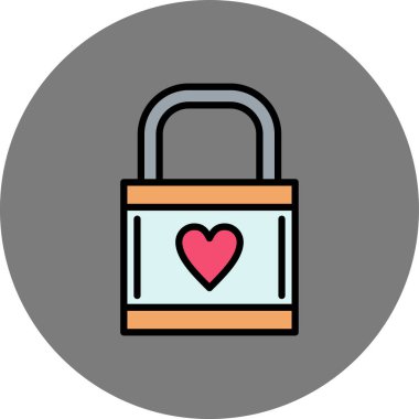 Kalp. Web simgesi basit illüstrasyon