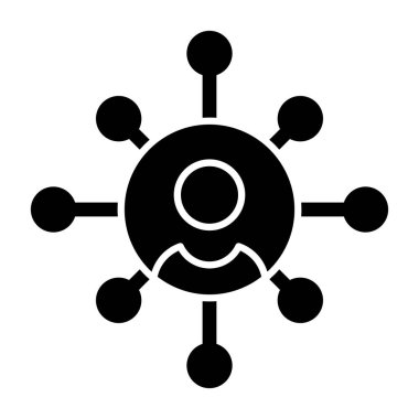 ağ bağlantısı simgesi, vektör illüstrasyonu