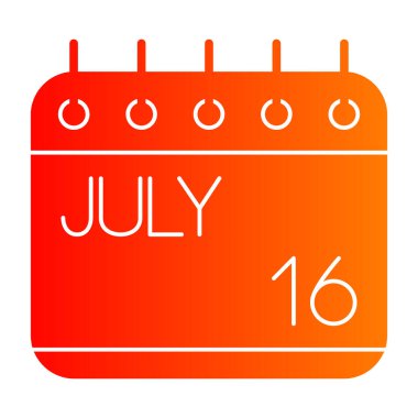 Beyaz arkaplanda takvim