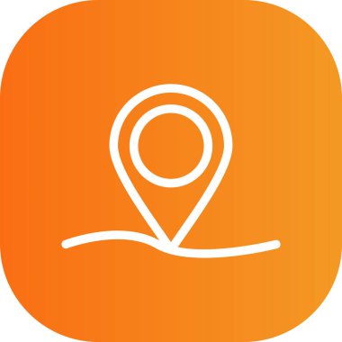 Güzel Konum vektör satırı simgesi