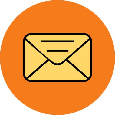 zarf simgesi vektör illüstrasyonu