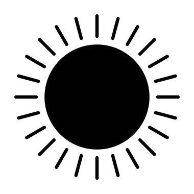 Güneş Simgesi Vektör illüstrasyonu