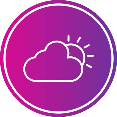 Bulut simgesinin vektör illüstrasyonu