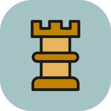 kale ikonu vektör illüstrasyonu