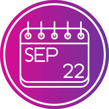 Takvim simgesinin vektör illüstrasyonu