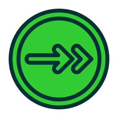 Kolayca değiştirebilen veya düzenleyebilen ok vektörü simgesi