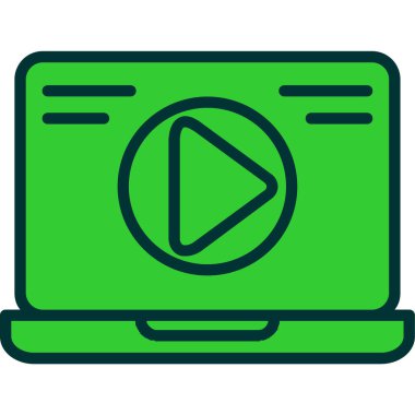 video. Web simgesi basit tasarım