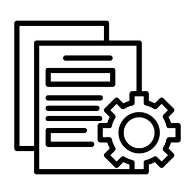 Dosya Vektör Satırı Simgesi Tasarımı
