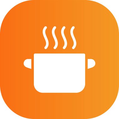 Sıcak içecek simge vektör çizim