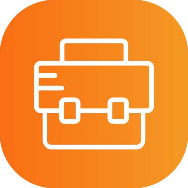 Evrak çantası simgesinin vektör illüstrasyonu