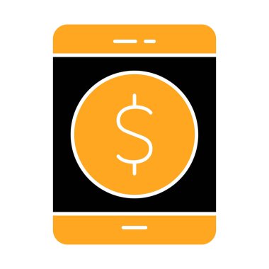 Dolar işareti vektör simgesi