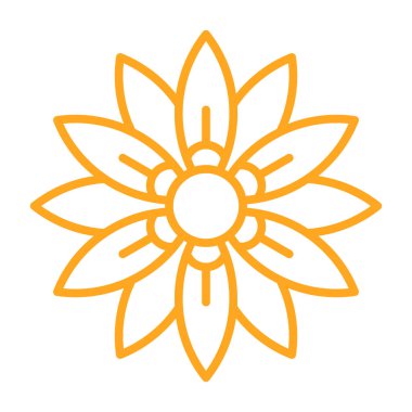 çiçek süsleme ikonu vektör illüstrasyon tasarımı