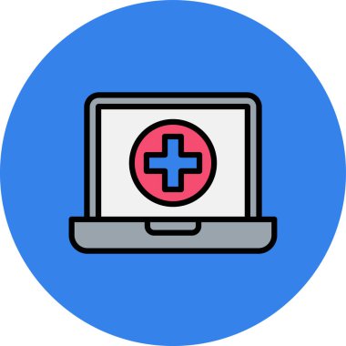 Beyaz arkaplanda çapraz çizim, illüstrasyon, vektör olan dizüstü bilgisayar.