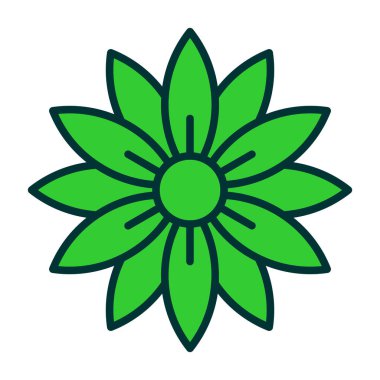 Çiçek vektör simge işareti simge vektör çizim kişisel ve ticari kullanım için.