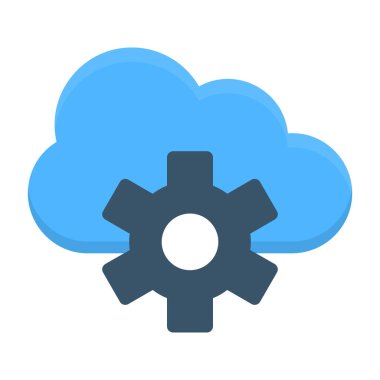 bulut hesaplama vektörü simgesi