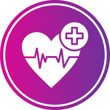 kalp simgesi, illüstrasyon, vektör tasarımı