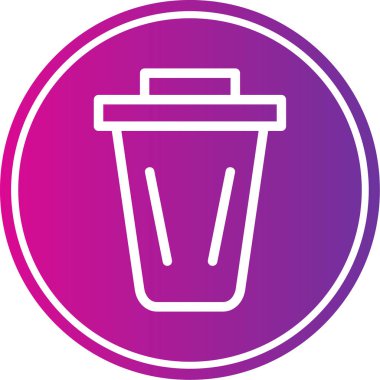 Bir kahve fincanı simgesinin vektör çizimi