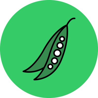 Bezelye. Web simgesi basit illüstrasyon