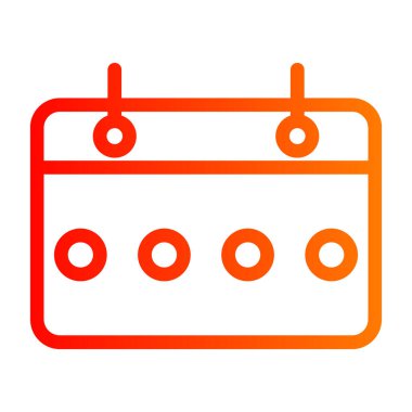 Takvim simgesi vektör illüstrasyonu