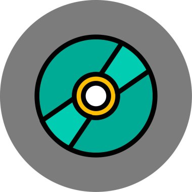 Projeniz için vektör cd simgesi