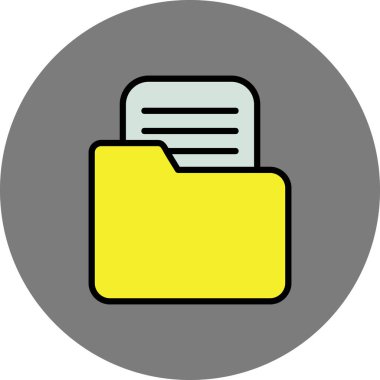 Kişisel ve ticari kullanım için vektör dosya simgesi.