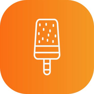 dondurma ikonu vektör illüstrasyonu