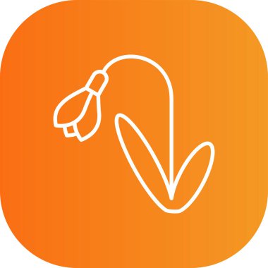 Havuç simgesinin vektör illüstrasyonu