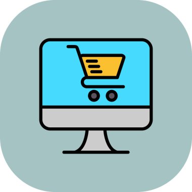 Dizüstü bilgisayar simgesi vektör çizimi