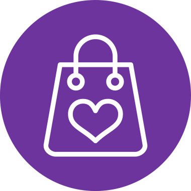 Alışveriş poşeti simgesi, vektör illüstrasyonu