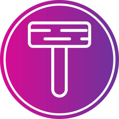 kürek simgesi vektör illüstrasyonu