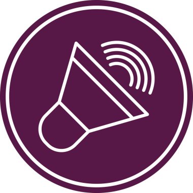 Megafon ikonu vektör illüstrasyonu