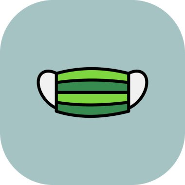 Yeşil bir eşarbın vektör çizimi