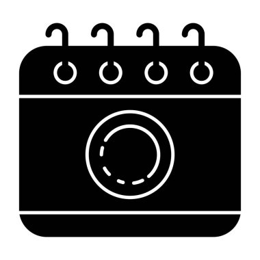 Mutfak fırını kabartma simgesi