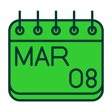 Takvim simgesi, vektör illüstrasyonu basit tasarım