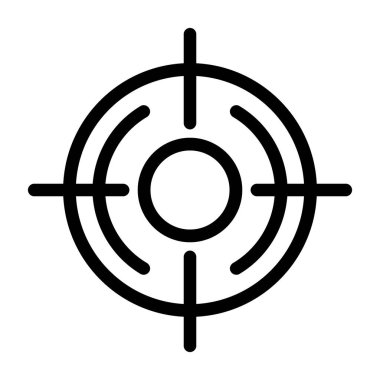 hedef simge, vektör illüstrasyonu