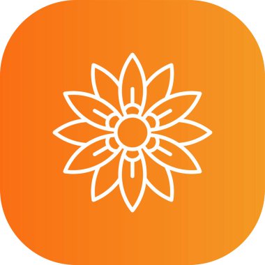 güzel lotus kabartma vektör simgesi