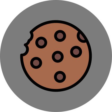 Çikolata. Web simgesi basit illüstrasyon