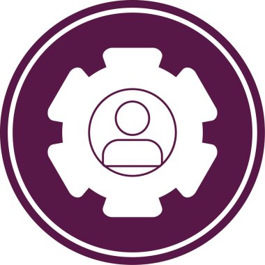 dişli vektör simgesi yuvarlanmış simgesi