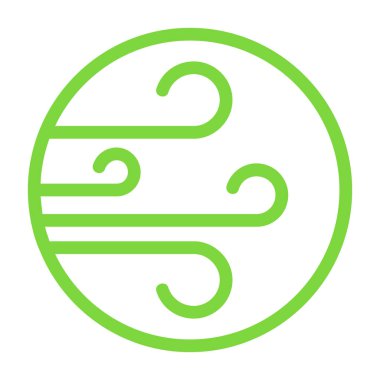 Rüzgâr. Web simgesi basit illüstrasyon