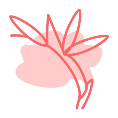 Çiçek. Web simgesi basit illüstrasyon