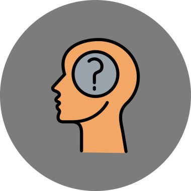 Moda Biçimli İzole Arkaplanda Soru İşareti Simgesi