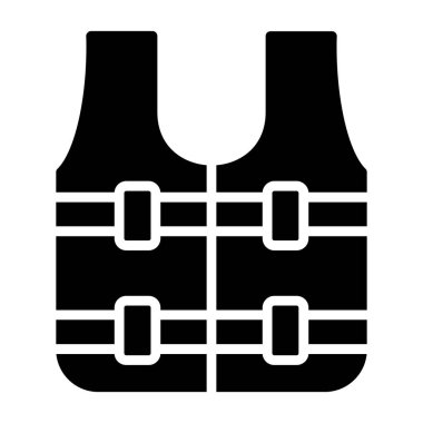 Yelek. Web simgesi basit illüstrasyon